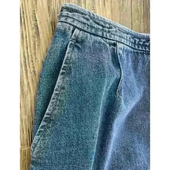 Jones New York Skirt Women’s Sz 10P Country Denim Jean Maxi Back Slit Vtg - Picture 10 of 13